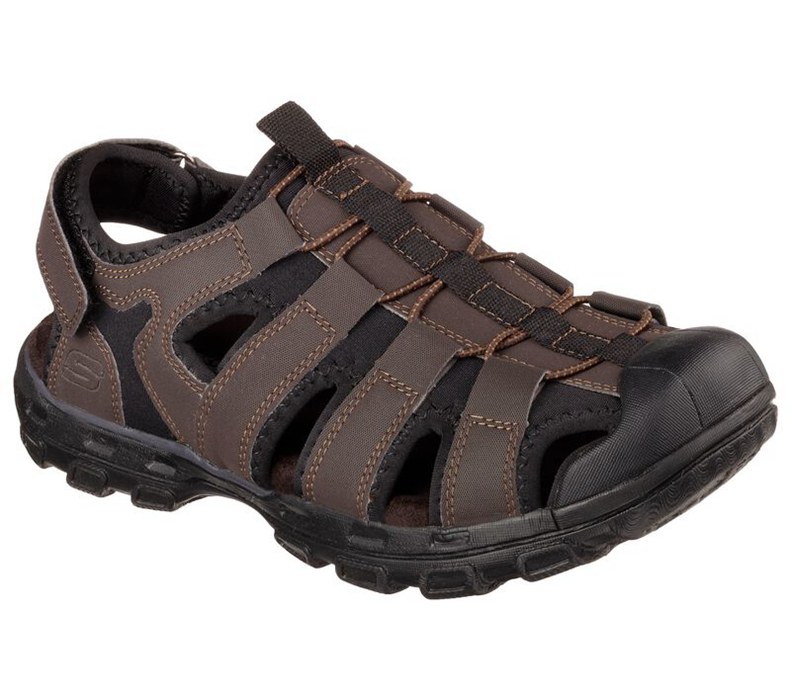 Skechers Herr Choklad Sandaler - Conner - Sverige (UVKHR-2345)